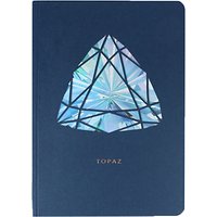 Portico Birthstone Collection A6 Notebook - Topaz