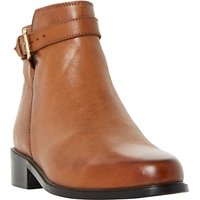 Dune Poppy Block Heeled Ankle Chelsea Boots - Tan
