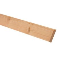 Softwood Mouldings Smooth Skirting (T)15mm (W)69mm (L)2400mm Pack Of 4 - 5022652844004