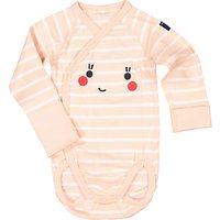 Polarn O. Pyret Baby Face Print Bodysuit - Peach