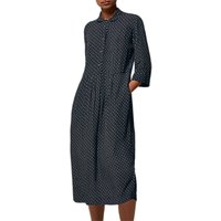 Toast Lin Print Dress - Slate/Ecru