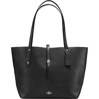 Coach Market Leather Tote Bag - Black