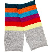 Wyse London Rainbow Stripe Gloves - Grey Mix