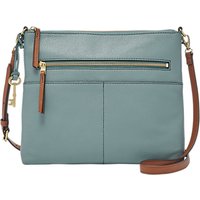 Fossil Fiona Leather Across Body Bag - Steel Blue