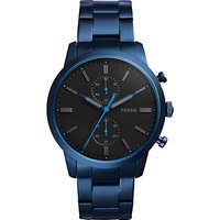 Fossil Men's Townsman Chronograph Bracelet Strap Watch - Blue/Black