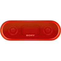 Sony SRS-XB20 Extra Bass Water-Resistant Bluetooth NFC Portable Speaker With LED Ring Lighting - Red