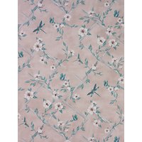 Matthew Williamson Rosanna Trellis Wallpaper - Blush/Jade/White W7145-01