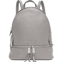 MICHAEL Michael Kors Rhea Leather Backpack - Pearl Grey