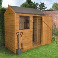 6X4 Reverse Apex Overlap Wooden Shed With Assembly Service - 5013053151754