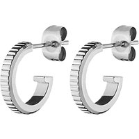 Dyrberg/Kern Small Stud Hoop Earrings - Silver