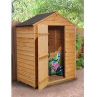 5X3 Apex Overlap Wooden Shed With Assembly Service - 5013053151013