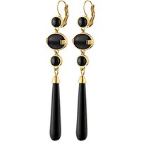 Dyrberg/Kern Lindsey French Hook Earrings - Gold/Black