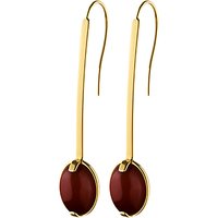 Dyrberg/Kern Drop Cut Hook Earrings - Red