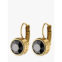 Dyrberg/Kern Louise Swarovski Crystal French Hook Drop Earrings - Gold/Black