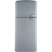 Smeg FAB50L Fridge Freezer, A++ Energy Rating, Left-Hand Hinge, 80cm Wide - Silver