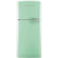 Smeg FAB50L Fridge Freezer, A++ Energy Rating, Left-Hand Hinge, 80cm Wide - Pastel Green