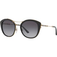 Burberry BE4251Q Round Sunglasses - Black/Black Gradient