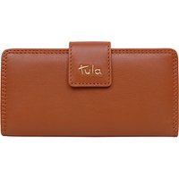 Tula Originals Leather Large Clip Frame Purse - Tan