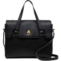 Tula Originals Leather Medium Grab Flapover Bag - Black