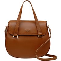 Tula Originals Leather Medium Flapover Grab Bag - Tan