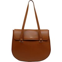 Tula Originals Leather Medium Flapover Tote Bag - Tan