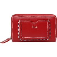 Tula Mallory Leather Medium Zip Wallet - Red