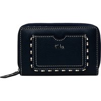 Tula Mallory Leather Medium Zip Wallet - Dark Azure