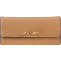 MICHAEL Michael Kors Jet Set Travel Leather Flapover Wallet - Acorn