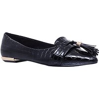 Miss KG Nikki Tassel Pointed Flat Court Shoes - Black