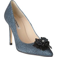L.K. Bennett Phoebe Flower Stiletto Court Shoes - Powder Blue
