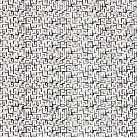 John Louden Line Print Fabric - White/Black
