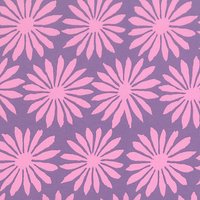 Freespirit Gerbara Print Fabric - Lilac