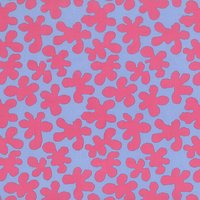 Freespirit Squiggles Print Fabric - Pink