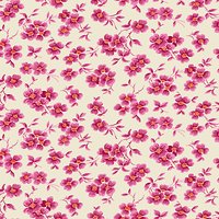 Freespirit Wall Flower Print Fabric - Pink