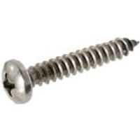 AVF Stainless Steel Self Tapping Screw (Dia)4mm (L)25mm Pack Of 25 - 5020789860140