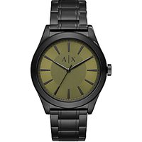 Armani Exchange Men's Bracelet Strap Watch - Black/Green