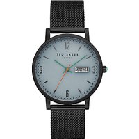 Ted Baker Men's Grant Day Date Bracelet Strap Watch - Black/Blue