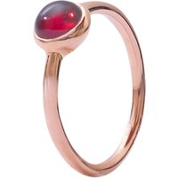 London Road 9ct Rose Gold Pimlico Bubble Stacking Ring - Garnet
