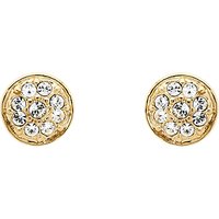 Melissa Odabash Swarovski Crystal Pave Stud Earrings - Gold