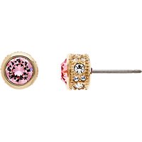 Cachet Brilliant Stud Earrings - Gold/Rose