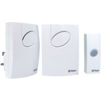 Blyss Wirefree White Portable & Plug-In Door Bell Kit - 5052931071654