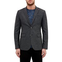 Ted Baker Finland Wool-Blend Blazer Jacket - Charcoal