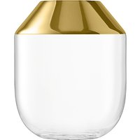 LSA International Space Vase, H39cm - Clear/Gold