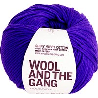 Wool And The Gang Shiny Happy Aran Yarn, 100g - Ultra Violet