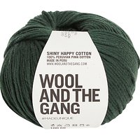 Wool And The Gang Shiny Happy Aran Yarn, 100g - Fern Green