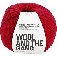 Wool And The Gang Shiny Happy Aran Yarn, 100g - Blood Red