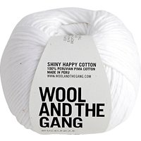 Wool And The Gang Shiny Happy Aran Yarn, 100g - White Noise