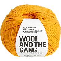 Wool And The Gang Shiny Happy Aran Yarn, 100g - Yellow Mellow