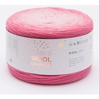 Rico Creative Wool Degrade 4 Ply Yarn, 200g - Fuschsia