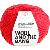 Wool And The Gang Shiny Happy Aran Yarn, 100g - Coral Crush